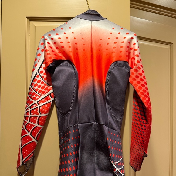 Spyder Red and Black Padded Ski Racing Suit, Men’s size Medium - Picture 2 of 12